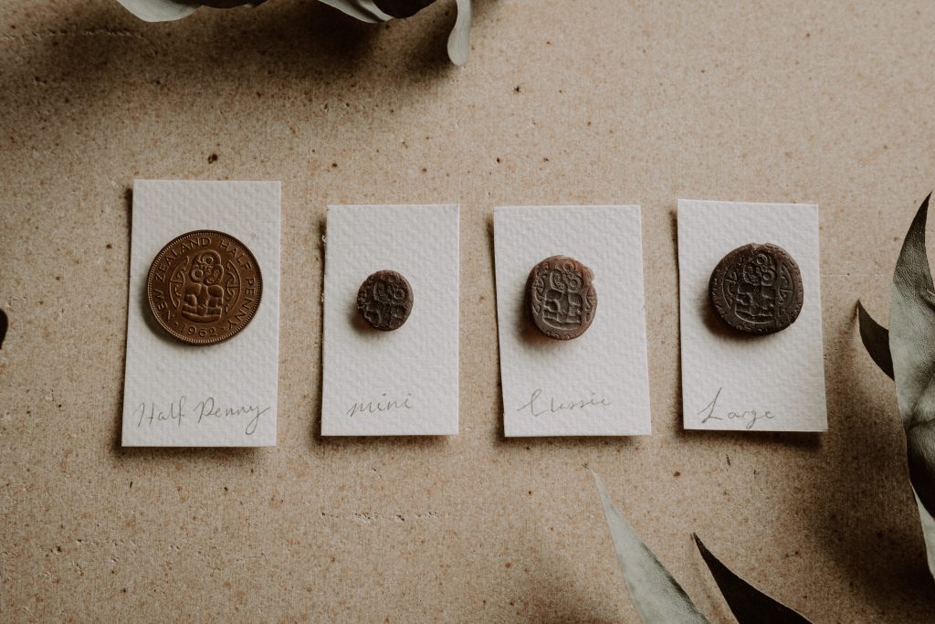 Examples of different wax impressions